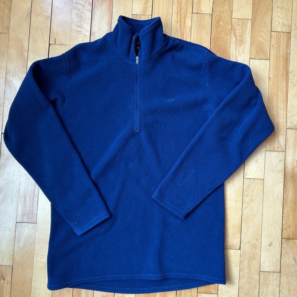 Vintage Patagonia Fleece Capilene Blue Half-Zip Unisex Winter Outdoor Size M